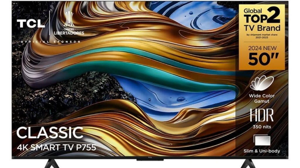 Smart TV TCL P755 de 50 4K 