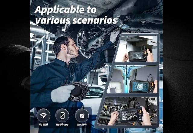 Câmera endoscópica industrial